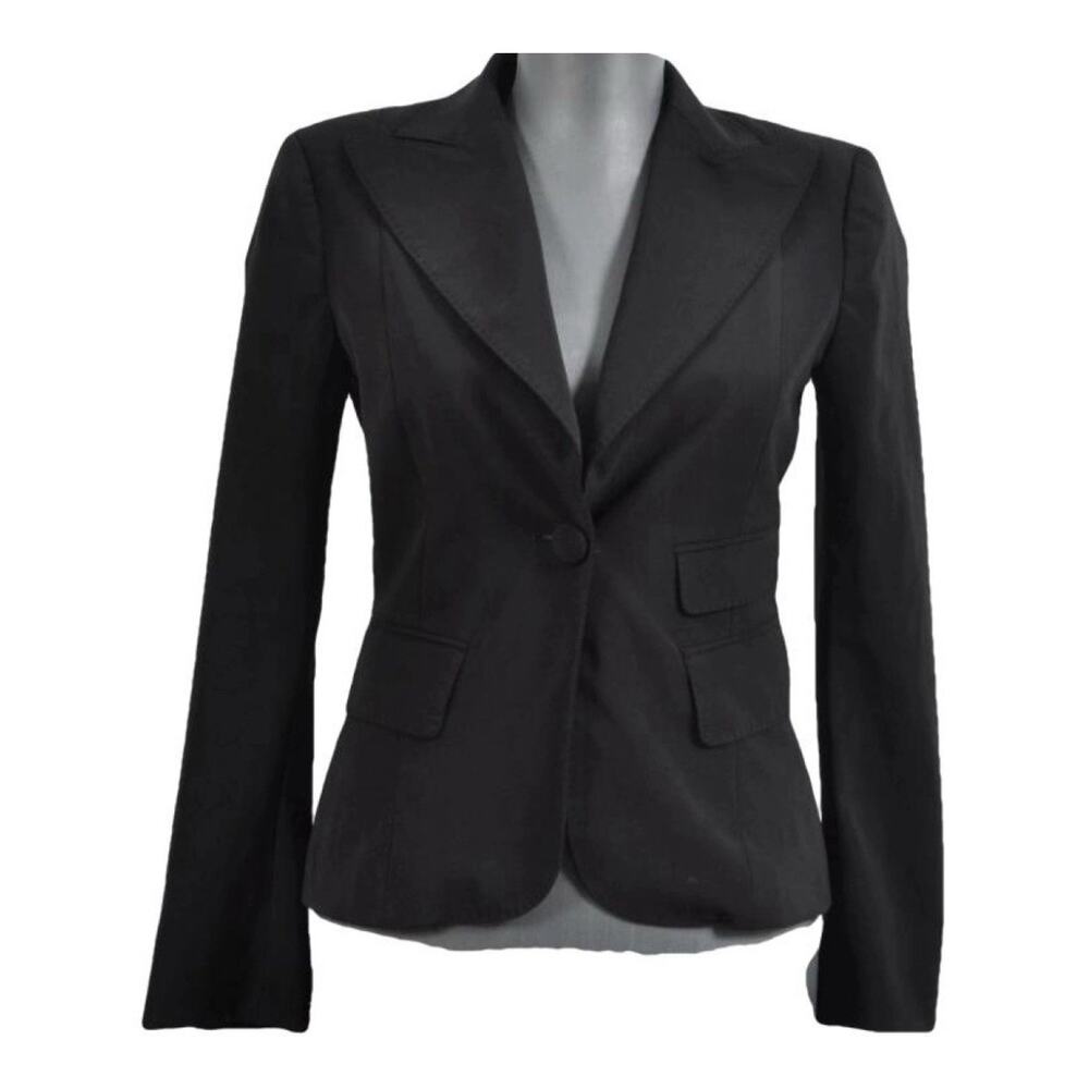 Tom Ford Size 14 Blazer Event Designer Preppy Classy Black Single Button Blazer